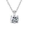 JoyceJelly Classic Four Prong 1ct Moissanite Necklace Women's 925 Silver Plated Gold Pendant Luxury Fine Jewelry
