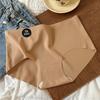 5Pcs Traceless Ice Silk Panties Mid Waist Underwear for Women Simple Seamless Briefs  Girl