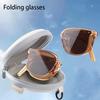 Luxury Fashion Folding Sunglasses Women Men Brand Designer Vintage Cat's Eye Sun Glasses Male Female Eyewear UV400