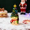 Рождественский мультяшный снеговик, украшение, с питанием от USB, светящийся наконечник для рождественской елки, фигурка снеговика, украшение для дома, офиса, праздничной вечеринки