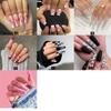 24pcs/Box Press On Nails Manicure Tool Full Cover Fake Nails Wearable Nail Tips Coffin False Nails