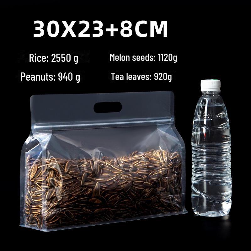Прозрачные утолщенные пакеты с застежкой Ziplock для упаковки продуктов питания, орехов, сухофруктов и новогодних товаров