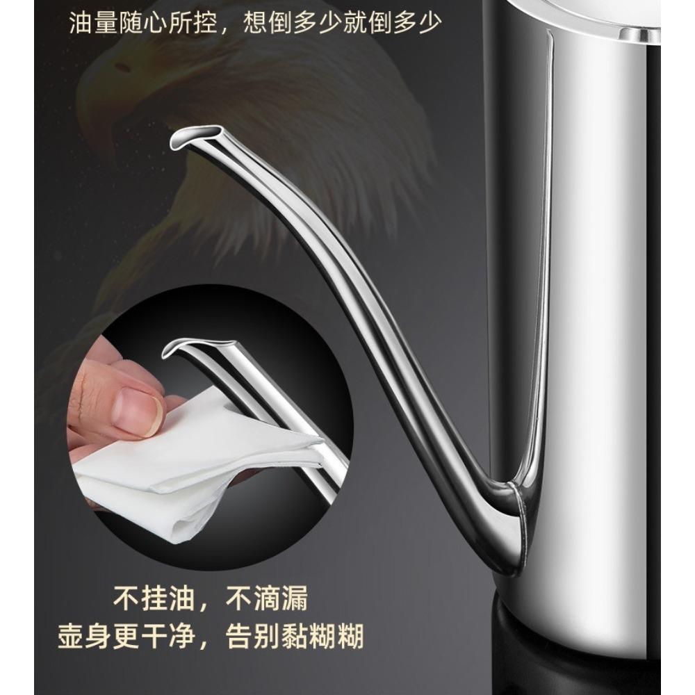 Премиальная бутылка-дозатор для масла из нержавеющей стали, кухонная креманка 700 мл/24 унции, герметичный контейнер для масла для приготовления пищи на кухне