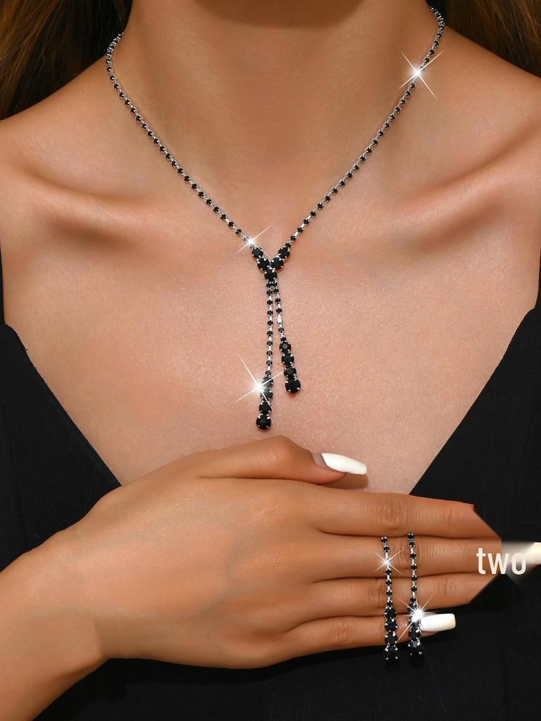 Элегантный комплект свадебных украшений: Серьги, Ожерелье и Браслет с Различными Вариантами