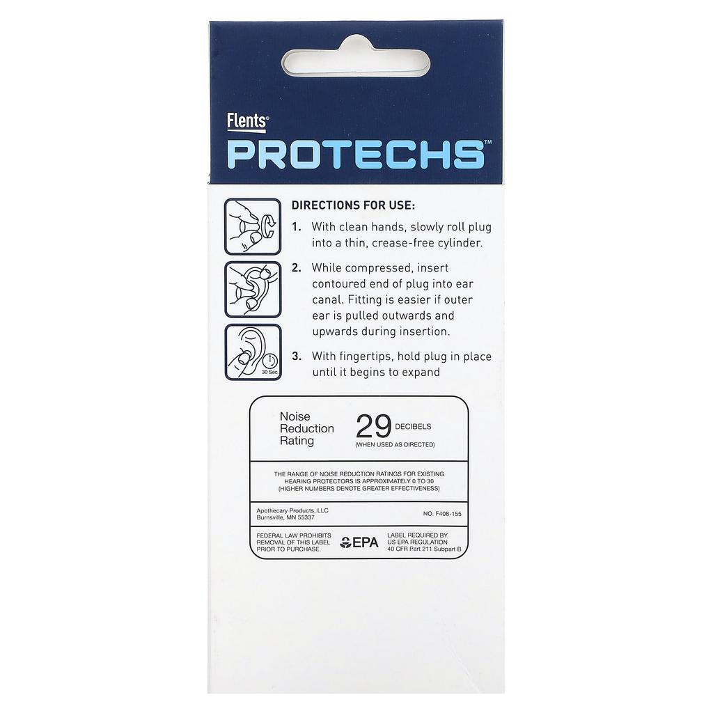 Protechs, Quiet Treat, Foam Earplugs, 25 Pairs