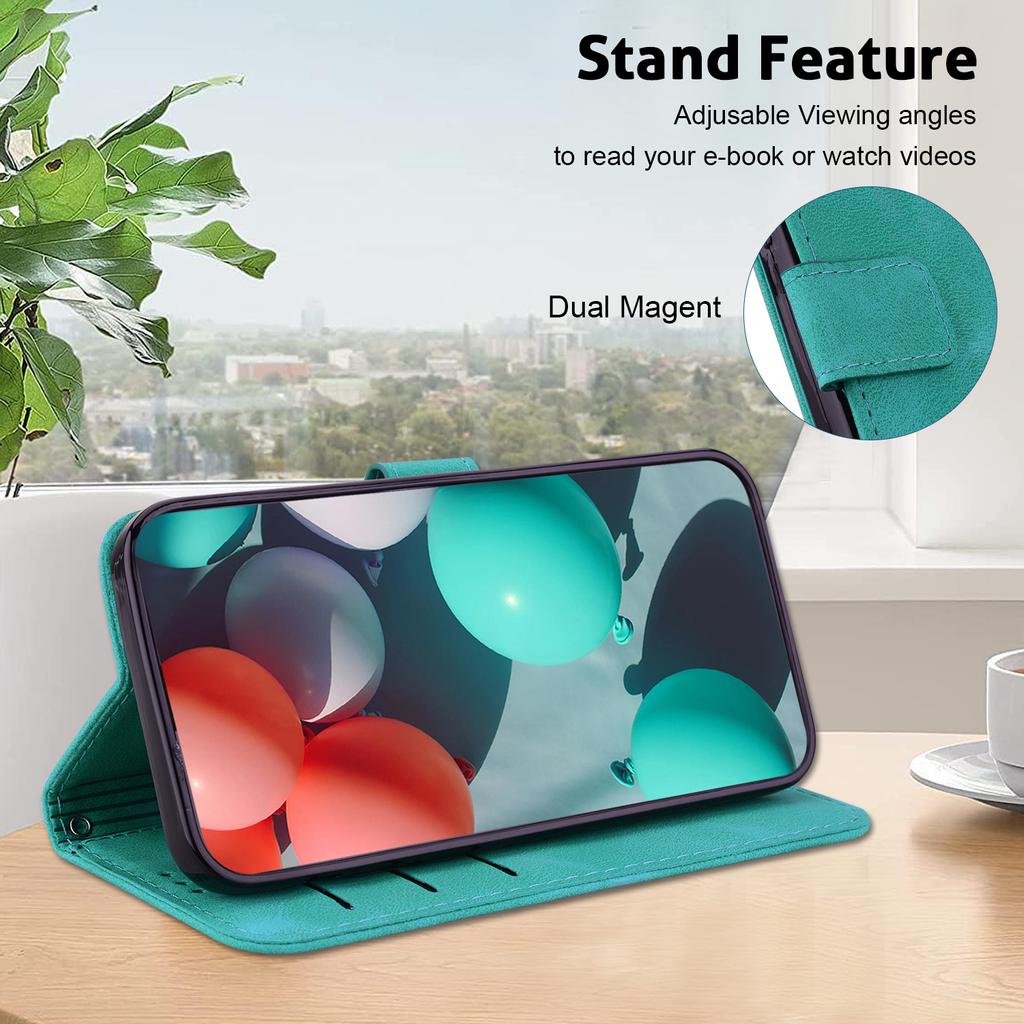 Чехол-книжка из 7-образной кожи с тиснением для Tecno Spark 30C Spark20 Camon30 Spark Go Pova5 с подставкой и отделениями для карт Tecno Pova Neo3 Neo2