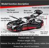1/32 Scale Benz AMG GTR Sports Car Model Toy Car Die Casting Alloy Car Model Pull Back Vehicles Toys for Toddlers Kids Boys Girls Gift