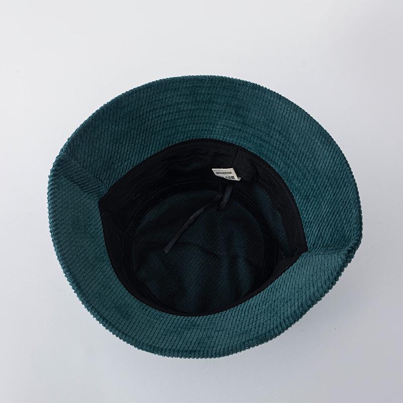 Японская вельветовая панама для женщин — мода на осень и зиму, корейский стиль ретро-досуг