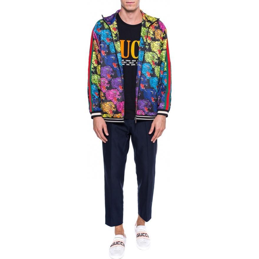 Gucci Panther Face Technical Jersey Jacket 'Multicolor' Men's 526577-X9X26-1082