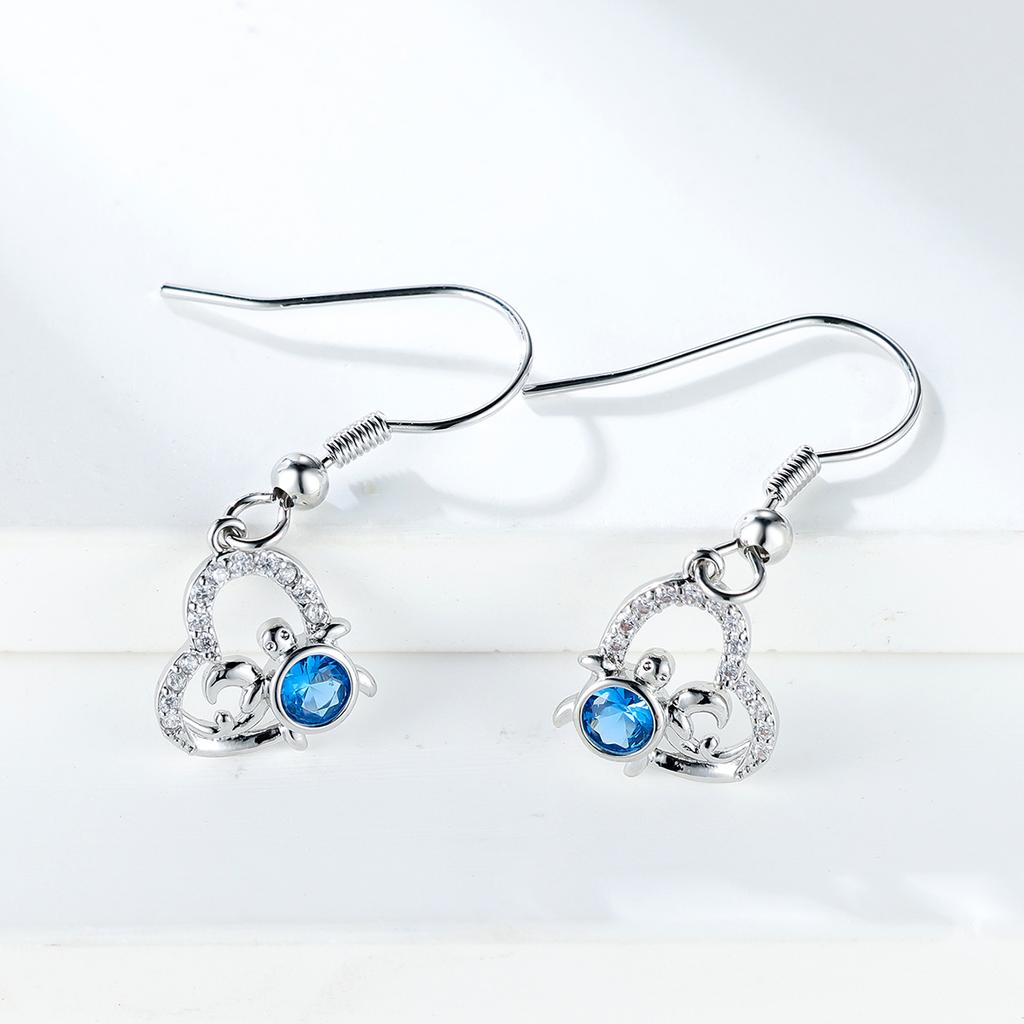 Прекрасные серьги-подвески с изображением черепахи для женщин, вечерние серьги для банкета в качестве ювелирного подарка для лучших друзей