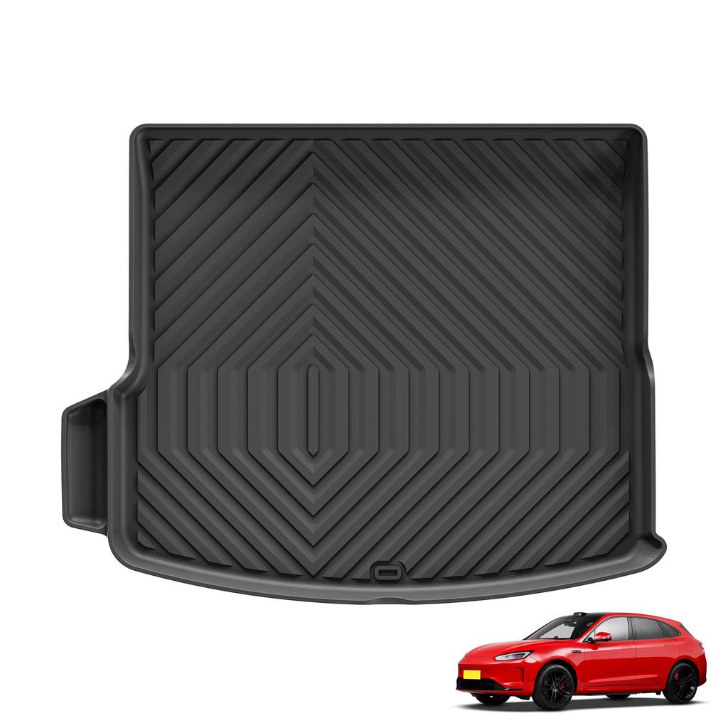 Smabee Left Drive for AITO M5/Seres 5 2022-2024 TPE 3D Car All-Weather Floor Mats Trunk Pad Backrest Liner Accessories Black