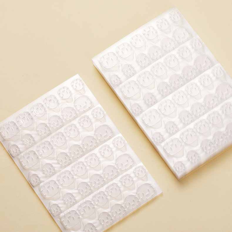 120/240 шт. Водонепроницаемая двухсторонняя прозрачная лента для ногтей с желеобразной текстурой, ультратонкая, сильная фиксация, невидимая, без повреждений, съемная для накладных ногтей