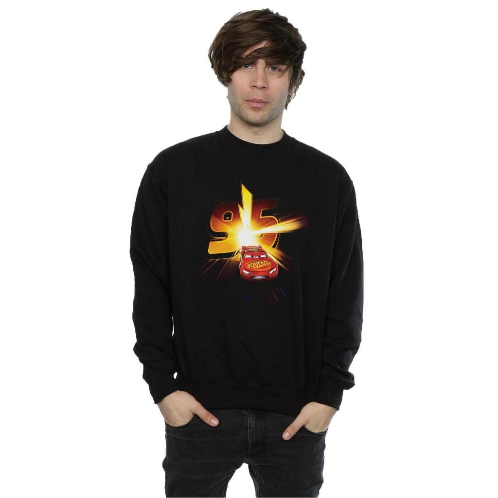 Disney Mens Cars Lightning McQueen Burst Sweatshirt
