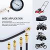 Профессиональный комплект тестера компрессии бензинового двигателя 0-300 PSI инструмент для измерения давления в цилиндре топлива для автомобилей и мотоциклов