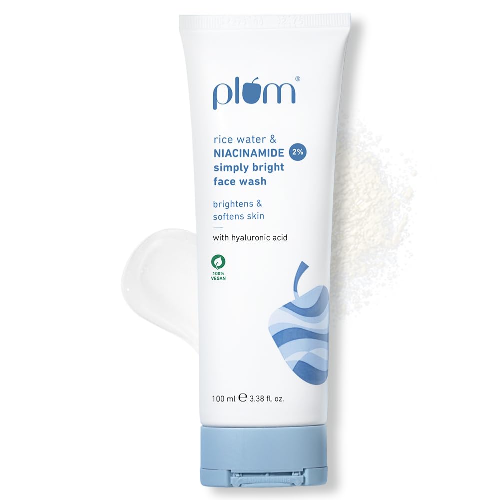 Plum 2% Niacinamide Simply Bright Face Wash With Rice Water 100ml