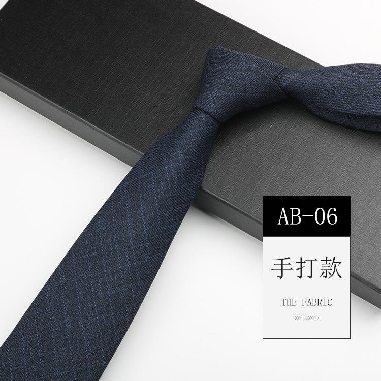 Men'S Tie Easy-Pull Zipper Dress Wedding British Style Blue Gray Knot-Free Hand Tie