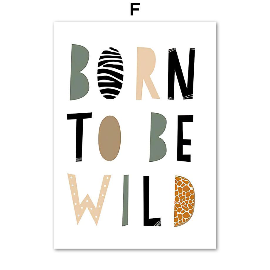 Jungle Animals Lion Crocodile Nursery Wall Art Print Canvas Painting Poster For Kids Boys Girls Children Rooms Learning Decor