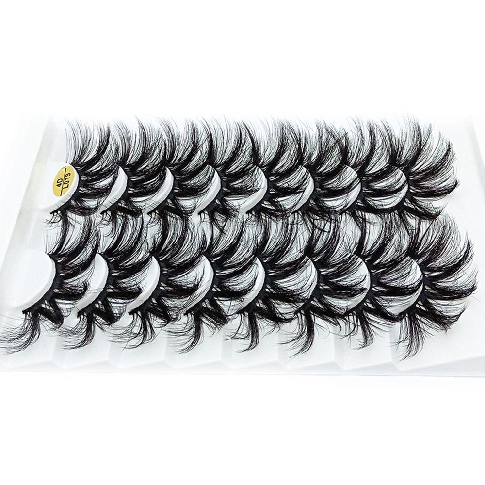 Beauty Wispy Fluffy Long Full Volume Eyelash Extension 4D Mink Hair False Eyelashes 25mm Lashes