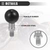X AUTOHAUX 25mm Motorcycle Ball Mount Portable Tripod Ball Adapter Auto Bike Rearview Mirror