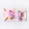 New baby headscarf combination, cute baby soft bow flower headband, children's accessories