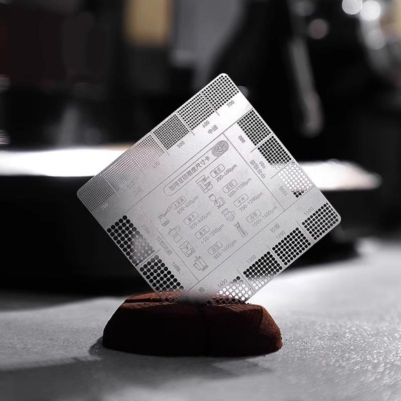 Карточка-справочник по помолу кофе Таблица размеров помола для точного заваривания и усиления вкуса для дома, кухни и кафе