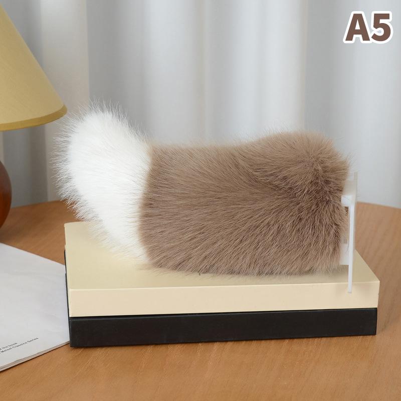 Remote Control Electric Car Tail Electric Bicycle Tail Wagging Moving Rechargeable Plush Animal Tail Auto Motorcycle Decoration