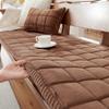 Crystal Velvet Sofa Cushion Autumn and Winter Non-Slip Seat Cushions Thickened Solid Wood Sofa Cover Seat Cushion