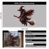 2025 Хэллоуин Тыква и Ведьма Статические наклейки на стены и окна