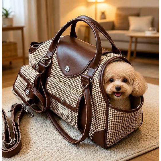 Pet out portable cat bag dog bag breathable large capacity portable shoulder messenger travel pet travel bag