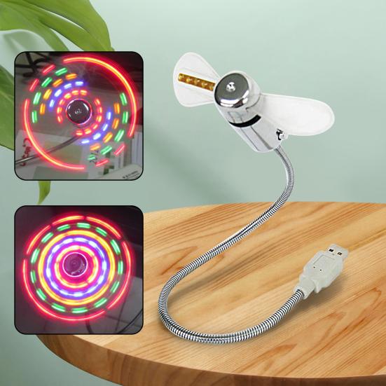 USB Дизайн Настольный ABS Энергосберегающий Светящийся Вентилятор Регулируемый Охлаждающий Вентилятор для Общежития