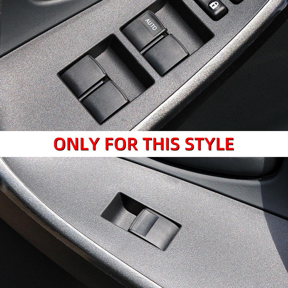 Для Toyota RAV4 Corolla AYGO Verso AVENSIS YARIS VITZ Аксессуары 7 шт./комплект Хромированные накладки на кнопки стеклоподъемника автомобиля