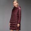 Women's Long Hooded Puffer Down Jacket - Ultra-Light Style