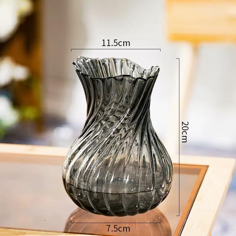 Ваза Стеклянная ваза Украшение дома Украшения Цветочная композиция Ваза для цветов