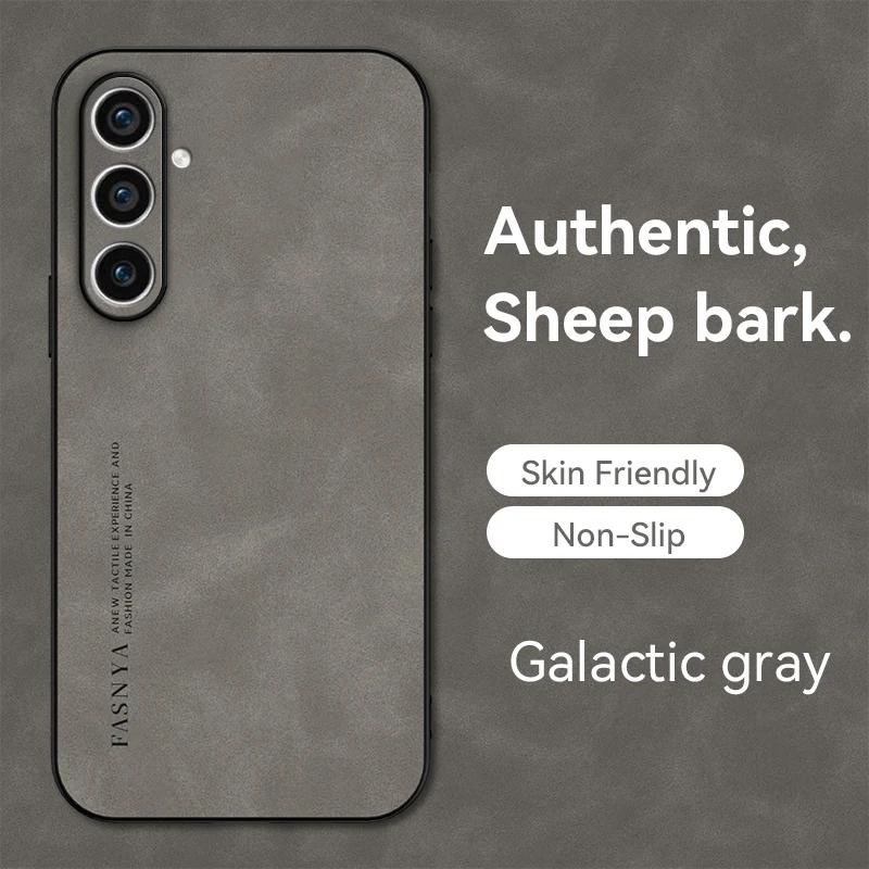 Чехол из овчины для Samsung Galaxy S23 S23Ultra S22 S21 S20 S10 S9 Plus S23FE Note 20Ultra 10 9 8 роскошная матовая задняя крышка