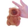 Capybara Plush Keychain Cute Bag Pendant Creative Fluffy Animals Keyring Kawaii Stuffed Doll Keychains Birthday Gift