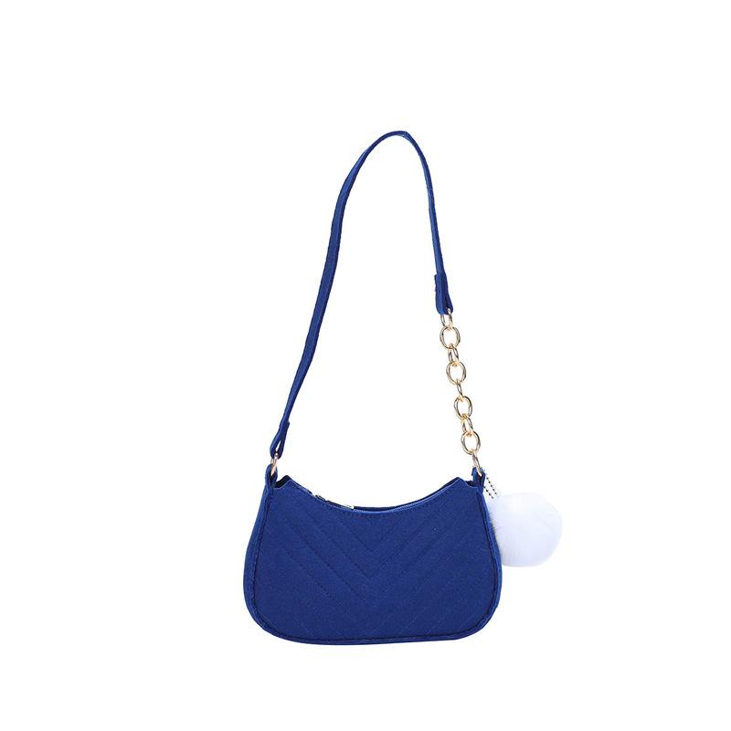 1Pcs Simple Light Weigh Underarm Bags Women'S Mini Felt Shoulder Bag Ergonomic Underarm Saddlebag Purse Shoulder Pouch