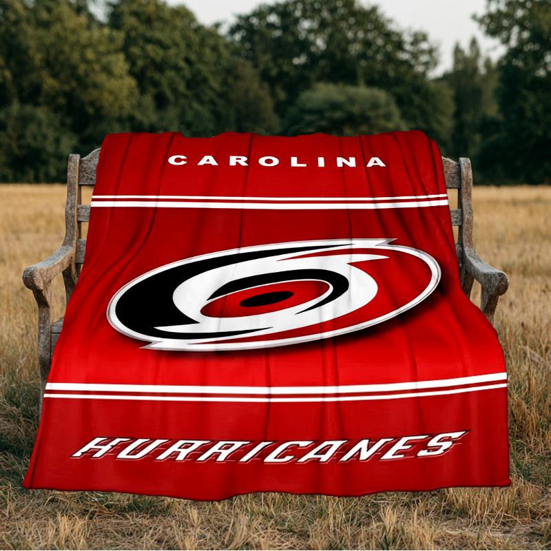 Hurricanes Team Spirit Blanket Flannel Throw for Sofa, Indoor, Camping, Living Room, Office, Chair, And Bed Soft Birthday Gift