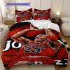 Iconic Air Michael Jordans Legacy Bedding(1 * duvet cover + 2 * pillowcase, without core)Bedding set Christmas birthday gift Soft and comfortable