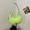 Bags Fashion Crescent Bags Niche Solid Color Shoulder Bags Simple Textured Underarm Bags