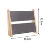 Necklace Display Stand Chain Holder Ornament 2 Layer Folded Jewelry Storage Pendant Organizer for