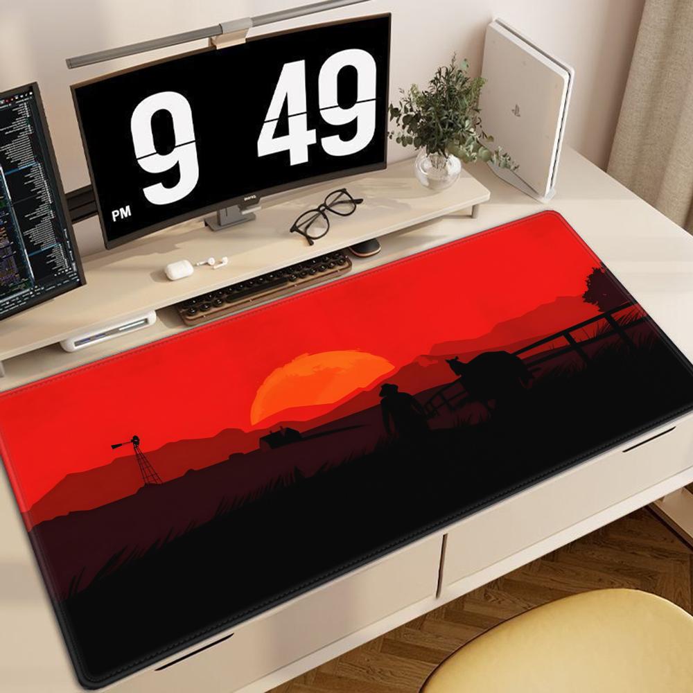 DeadR-Redemption Mouse Pad Cute HD Desk Pad Extended Gaming Keyboard Mats Large 90x40cm XXL Gamer Mousepad