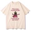 Nanalan Who's That Wonderful Girl Tshirts Cartoon Kawaii Graphic Printing Tee-shirt Cotton Short Sleeve O-neck T-shirt Clothing