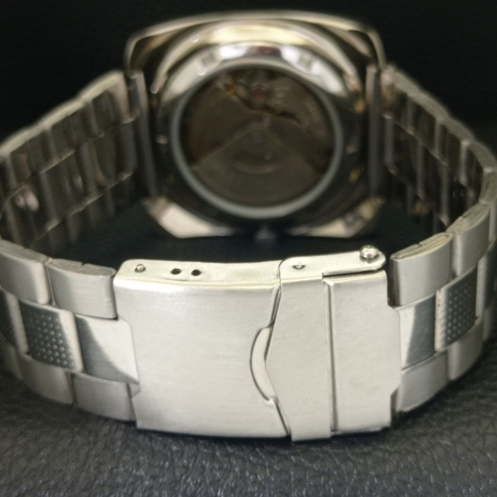 USED ORIENT AUTOMATIC 46943 JAPAN MENS VINTAGE WHITE COLOR DIAL WATCH A702205-5 R123-a702205