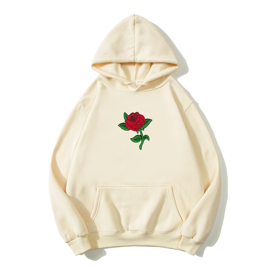 Толстовка с капюшоном в стиле Харадзюку, модная уличная одежда унисекс, толстовки с принтом розы, топы, пуловер, толстовка унисекс, толстовка с капюшоном, одежда