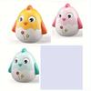 Chick Toy with Wobbly Base Interactive Learning Decoration, Pastel Yellow, Pink, Green, Neutral Colors Safe Sensory Play for Birthday Party Decoration