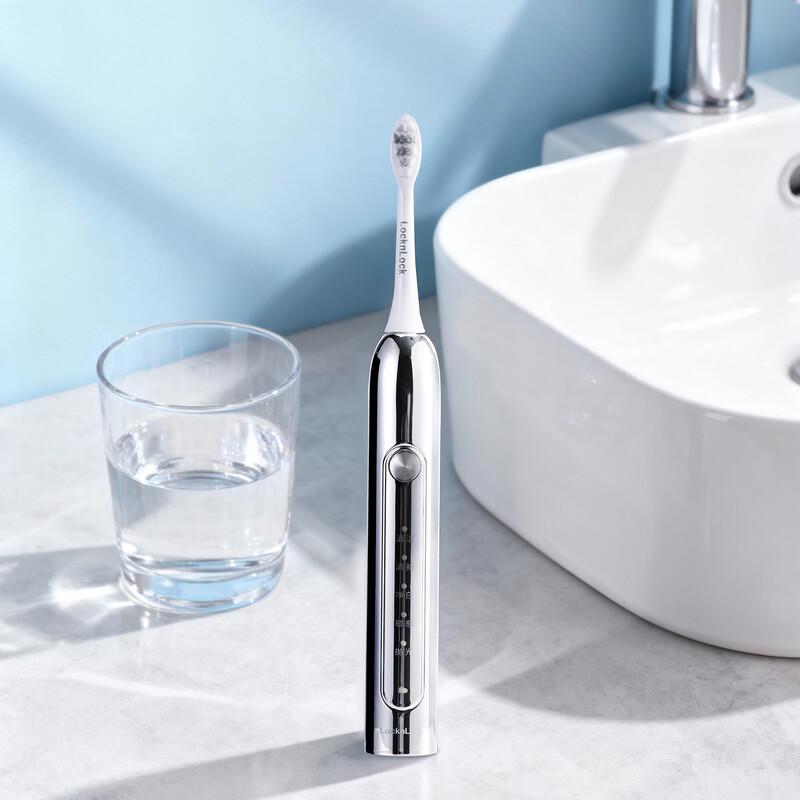 LocknLock ENR1347WHT Звуковая электрическая зубная щетка Штепсель CN (адаптер в комплекте)