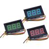 0.56IN светодиодный цифровой дисплей панельный измеритель напряжения 2 провода измеритель напряжения постоянного тока 5-120 В для монитора аккумулятора мотоцикла