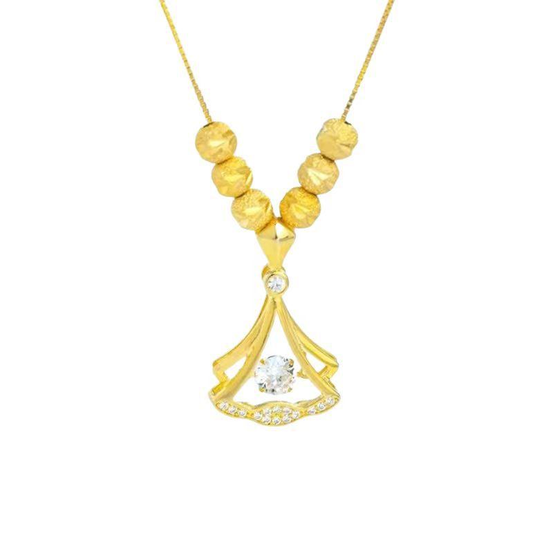 Новое ожерелье из маленькой юбки Liufuzhu Lively, легкая роскошь, изысканный модный нишевый дизайн, универсальный темперамент