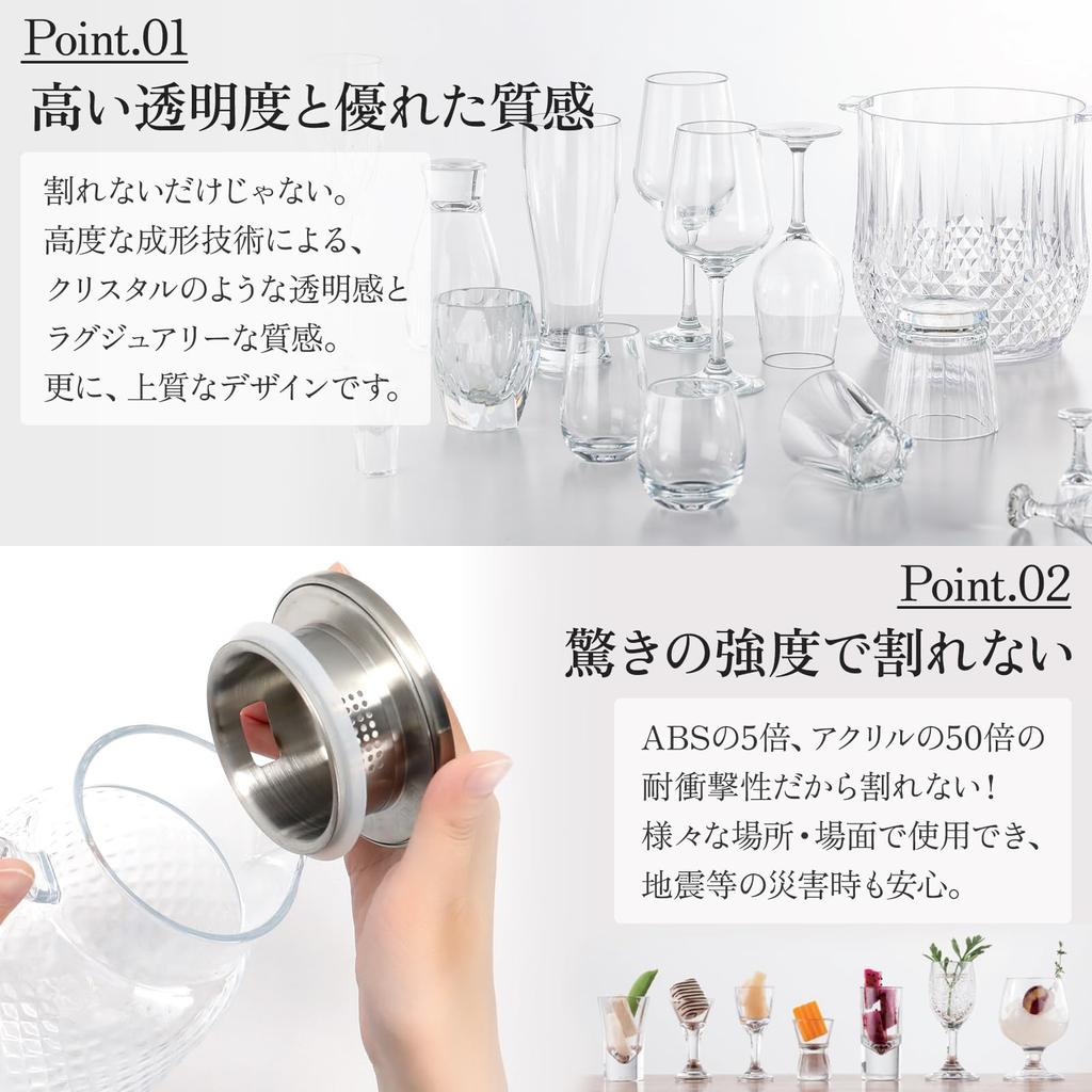 Starwares [Unbreakable Pitcher] 1L Lightweight, Heat Resistant, Dishwasher Safe, Cold Water Bottle Pot