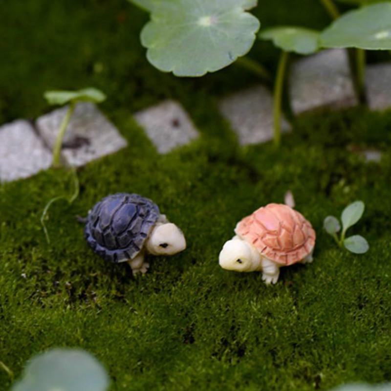 10 шт. Черепаха миниатюрный DIY цветочный горшок маленькая черепаха мох микро ландшафт суккулентный орнамент декор
